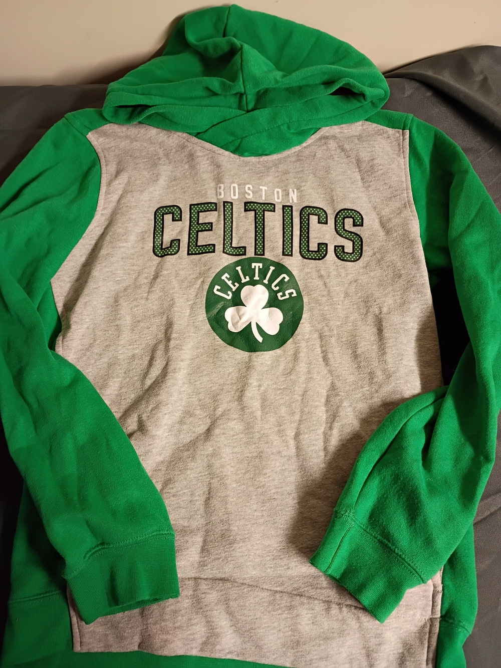 NBA Boston Celtics Gray & Green Hoodie